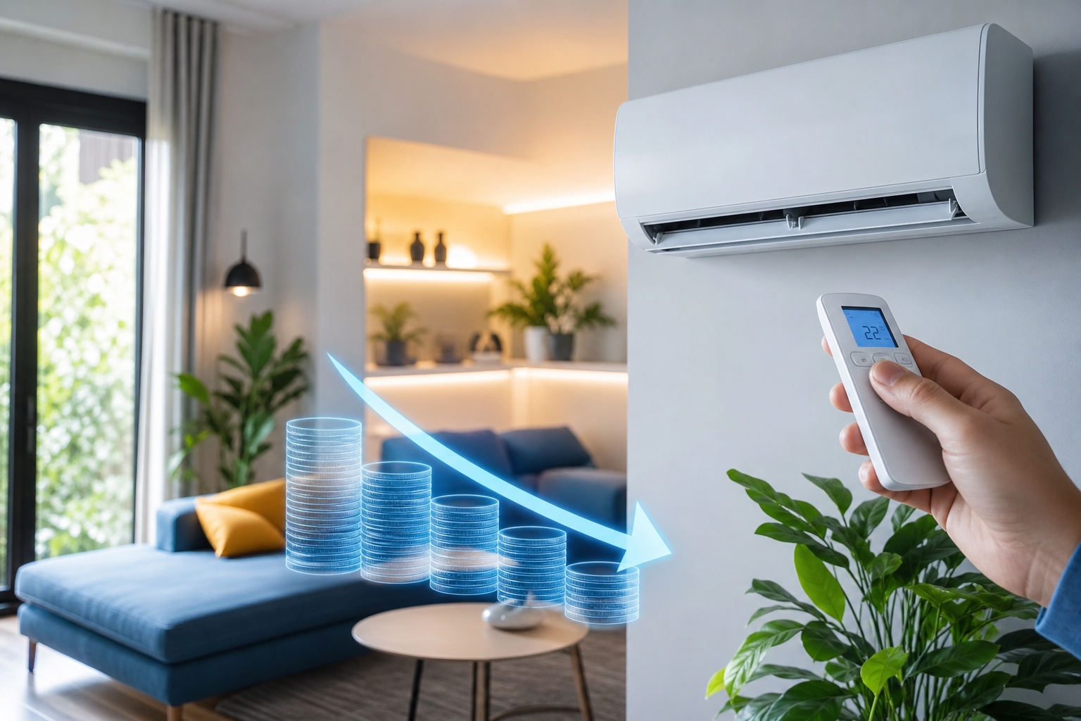 Eficiencia energetica e poupanca com ar condicionado Dilufrio